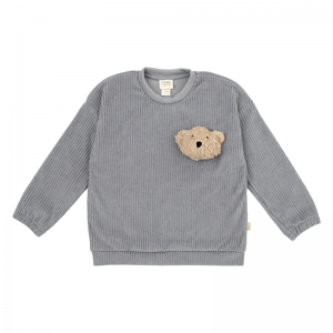 SWEAT ENFANT  VELOURS GRIS...
