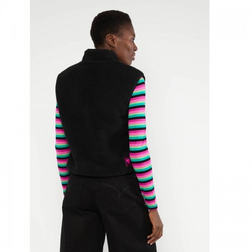 GILET POLAIRE SANS MANCHE POLYESTER RECYCLE NOIR - BLUTSGESCHWISTER - LE MOUTON A 3 PATTES - 2
