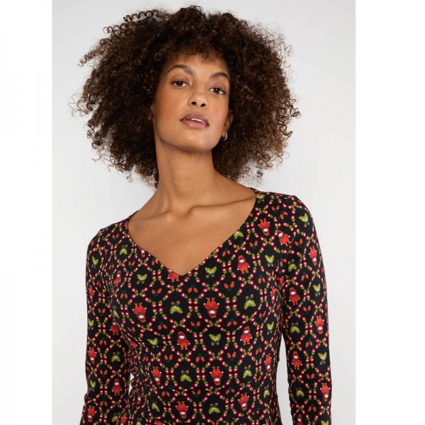 ROBE MANCHES LONGUES COTON BIO FROGGY QUEEN - BLUTSGESCHWISTER - LE MOUTON A 3 PATTES - 3