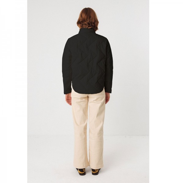 VESTE DOUDOUNE COURTE EIRA NOIRE NYLON RECYCLE - SKFK - LE MOUTON A 3 PATTES - 2