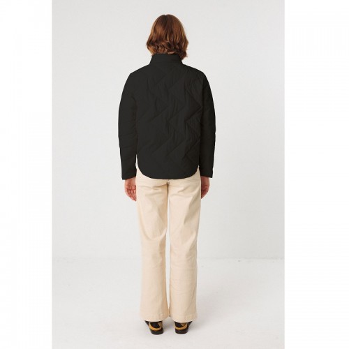 VESTE DOUDOUNE COURTE EIRA NOIRE NYLON RECYCLE - SKFK - LE MOUTON A 3 PATTES - 2