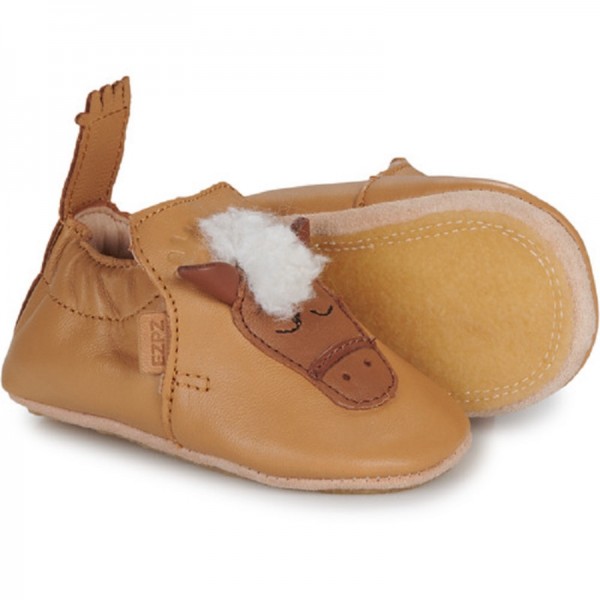 CHAUSSONS BLUBLU PONEY MARRON - EASY...