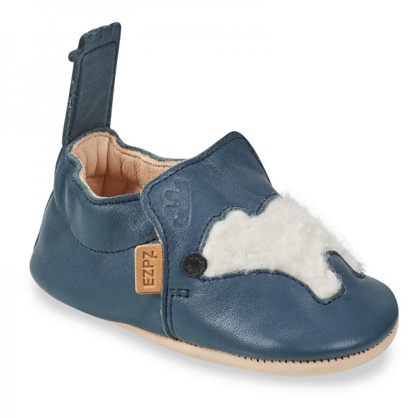 LES CHAUSSONS BLUMOO OURSON BLEU -...