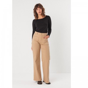 PANTALON LAKHA COTON BIO BEIGE - SKFK - LE MOUTON A 3 PATTES - 1