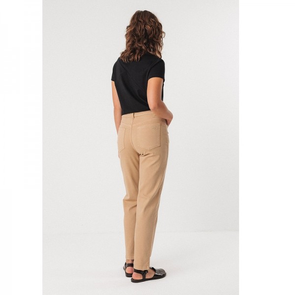 PANTALON DROIT IBIA COTON BIO BEIGE - SKFK - LE MOUTON A 3 PATTES - 2