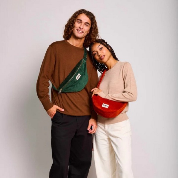 SAC BANANE SASHA VELOURS COTON BIO...