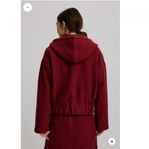 VESTE ZIPPEE LAINE BOUILLIE BORDEAUX - TRANQUILLO - LE MOUTON A 3 PATTES - 3