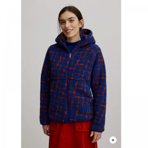 POLAIRE ZIPPEE POLYESTER RECYCLE BLEU ELECTRIQUE - TRANQUILLO -  LE MOUTON A 3 PATTES - 1