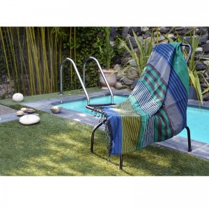 FOUTA COTON BIO EBENE FOREST - KARAWAN AUTHENTIC - LE MOUTON A 3 PATTES - 1 2