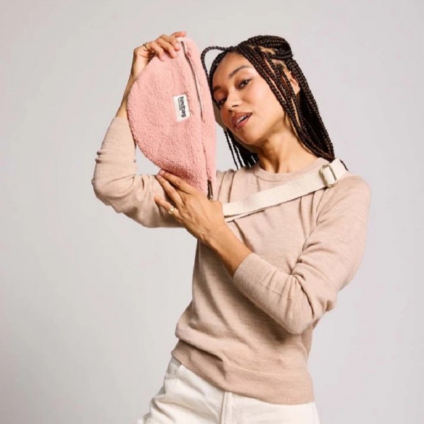 BANANE OLIVIA FOURRURE TEDDY ROSE...