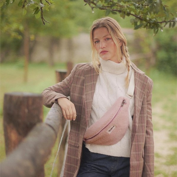 BANANE OLIVIA FOURRURE TEDDY ROSE...