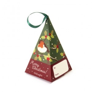 CONE SURPRISE NOEL 1 PAIRE DE CHAUSSETTES FEMME - THOUGHT CLOTHING - LE MOUTON A 3 PATTES  - 1