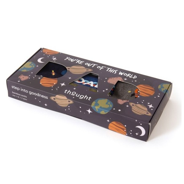 COFFRET 3 PAIRES DE CHAUSSETTES DAD BAMBOU BIO - THOUGHT CLOTHING - LE MOUTON A 3 PATTES - 1