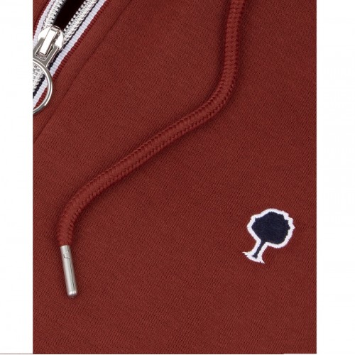 VESTE ZIPPEE CAPUCHE MESNIL BURGUNDY FIBRES RECYCLEES - FAGUO - LE MOUTON A 3 PATTES - 3