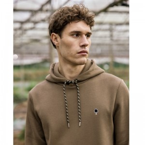 SWEAT CAPUCHE DIRAC MARRON - FAGUO - LE MOUTON A 3 PATTES - 1 2