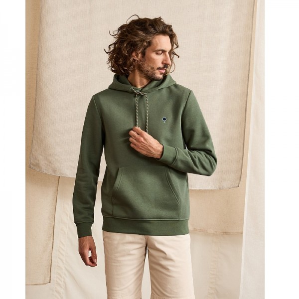 SWEAT CAPUCHE DIRAC VERT - FAGUO - LE MOUTON A 3 PATTES - 1