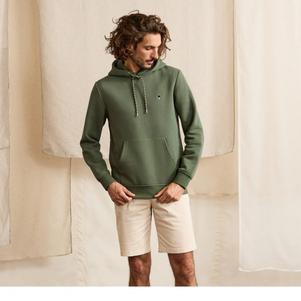 SWEAT CAPUCHE DIRAC VERT - FAGUO - LE MOUTON A 3 PATTES - 2