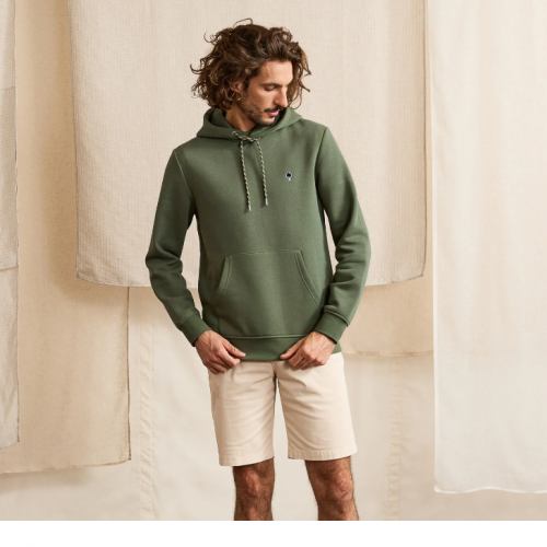 SWEAT CAPUCHE DIRAC VERT - FAGUO - LE MOUTON A 3 PATTES - 2