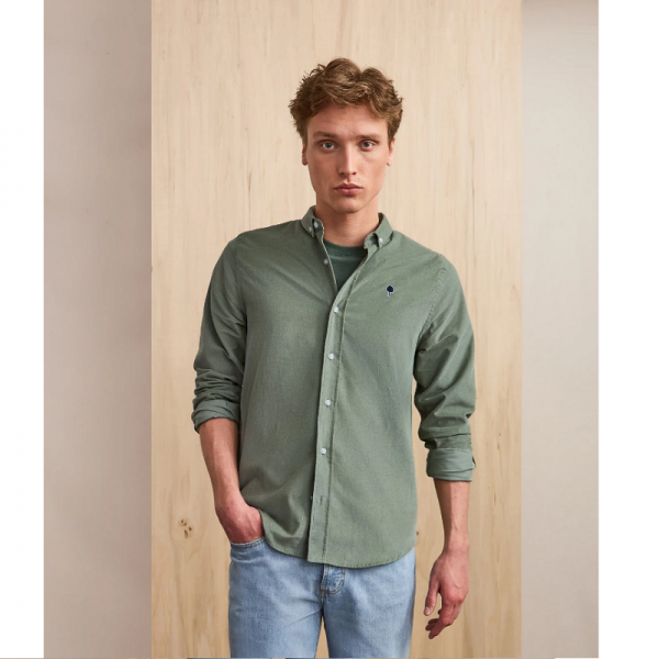 CHEMISE VELOURS IVOY VERTE - FAGUO - LE MOUTON A 3 PATTES - 1