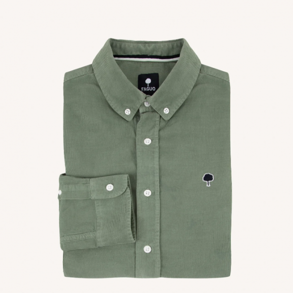 CHEMISE VELOURS IVOY VERTE - FAGUO - LE MOUTON A 3 PATTES - 3