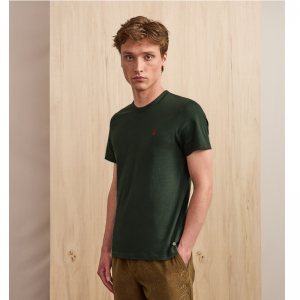 TSHIRT ARCY COTON RECYCLE VERT SAPIN - FAGUO - LE MOUTON A 3 PATTES - 1