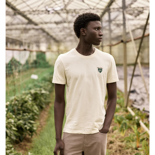 TSHIRT ARCY COTON RECYCLE ECRU VELO - FAGUO - LE MOUTON A 3 PATTES - 1