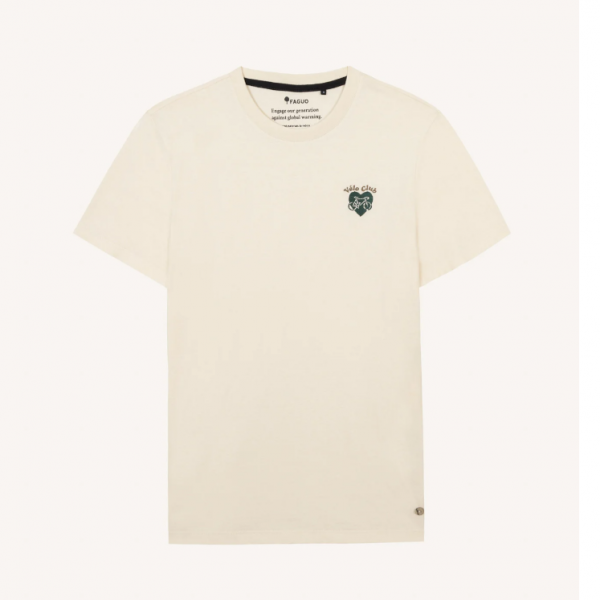 TSHIRT ARCY COTON RECYCLE ECRU VELO - FAGUO - LE MOUTON A 3 PATTES - 2