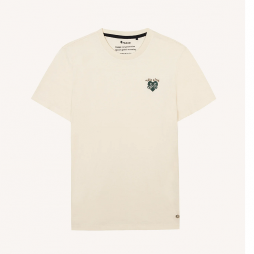 TSHIRT ARCY COTON RECYCLE ECRU VELO - FAGUO - LE MOUTON A 3 PATTES - 2