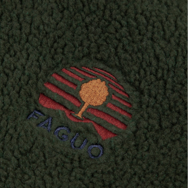 VESTE POLAIRE SHERPA SENONCHE VERTE -...