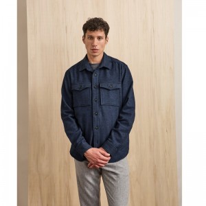 SURCHEMISE COTON BLEUE - FAGUO - LE MOUTON A 3 PATTES - 1