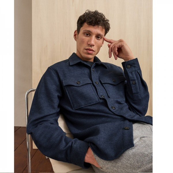 SURCHEMISE COTON BLEUE - FAGUO - LE MOUTON A 3 PATTES - 2