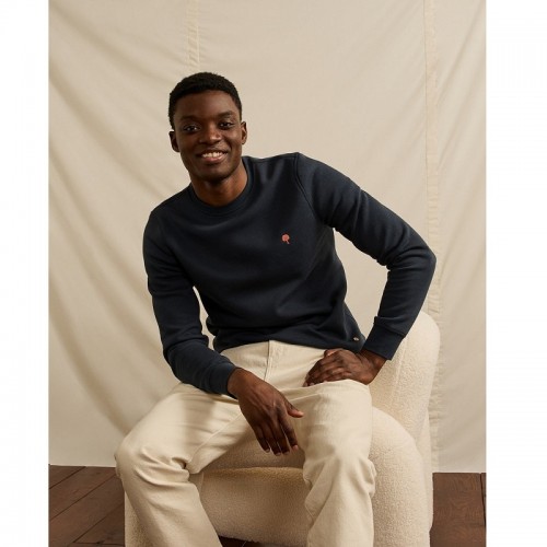 SWEAT DONZY COTON BLEU MARINE - FAGUO - LE MOUTON A 3 PATTES - 1