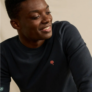 SWEAT DONZY COTON BLEU MARINE - FAGUO - LE MOUTON A 3 PATTES - 1 2