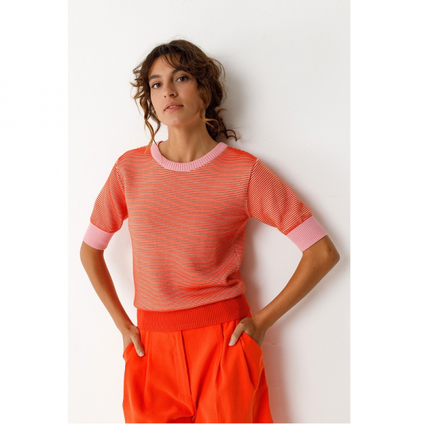 PULL MUIKE MANCHES COURTES COTON BIO...