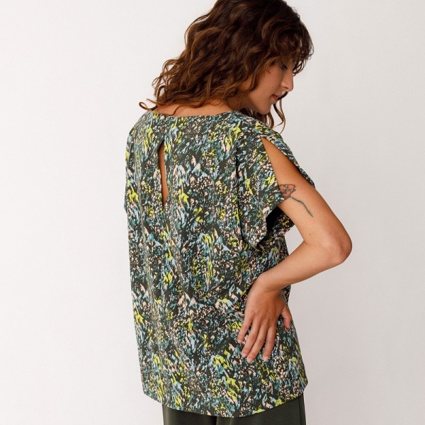 T SHIRT MANCHES COURTES IRIDE EN...