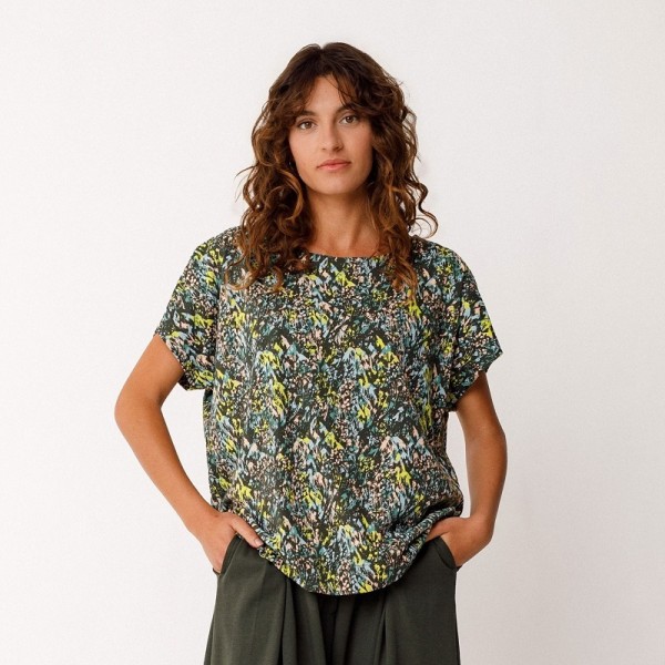 T SHIRT MANCHES COURTES IRIDE EN...