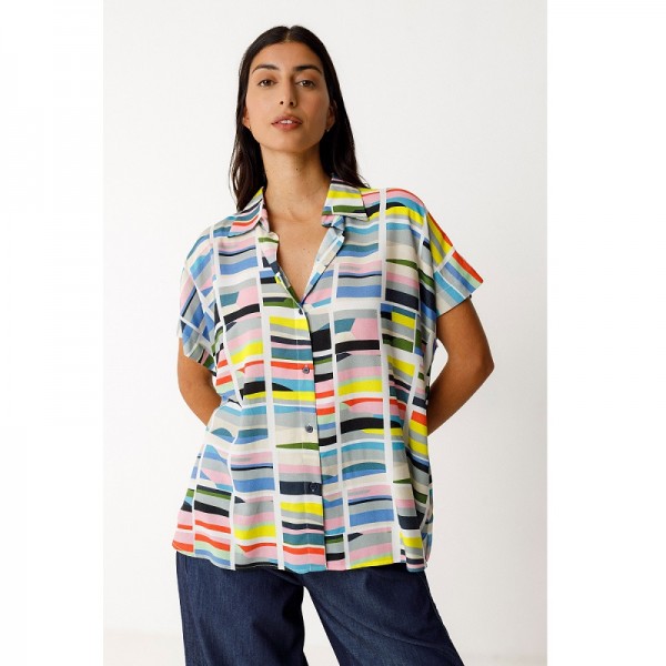 CHEMISE MANCHES COURTES ECOVISCOSE...