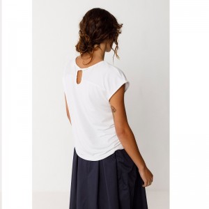 HAUT ZUR TENCEL BLANC COL... 2