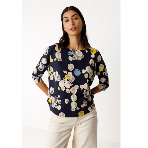 HAUT EKIZA MANCHES 3/4 COTON BIO IMPRIME - SKFK - LE MOUTON A 3 PATTES - 1