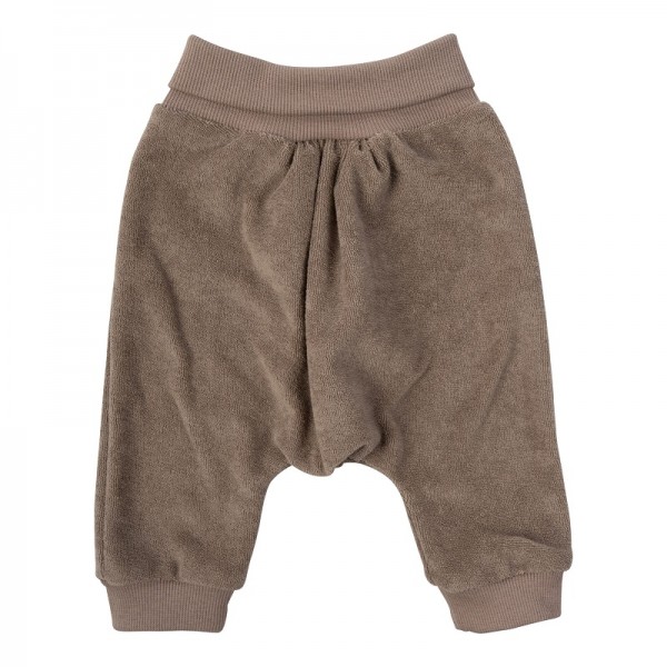 PANTALON POUR BEBE EN EPONGE TAUPE -...