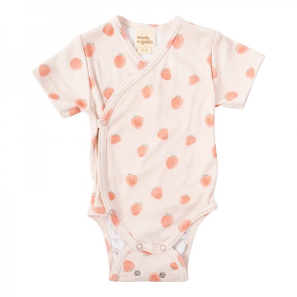 BODY CROISE MANCHES COURTES FRAISES -...