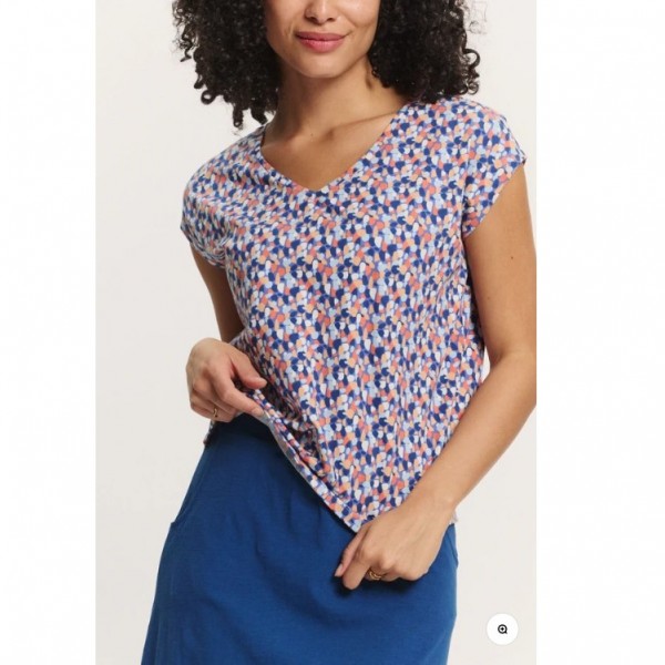 T SHIRT MANCHES COURTES COL V...