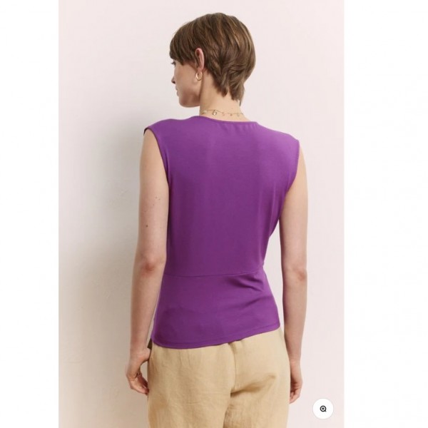 HAUT SANS MANCHE CACHE COEUR...