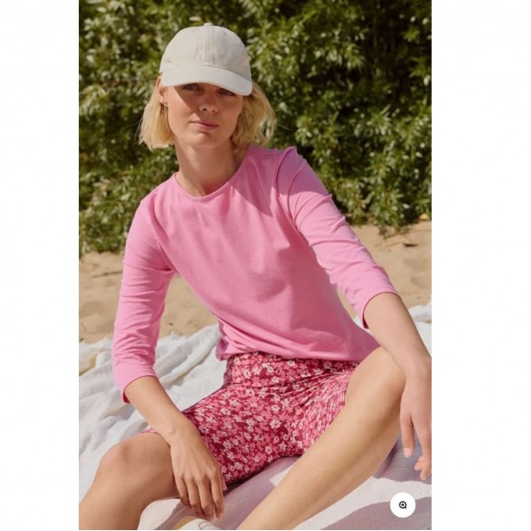 T SHIRT MANCHES 3/4 COTON BIO BASIC...