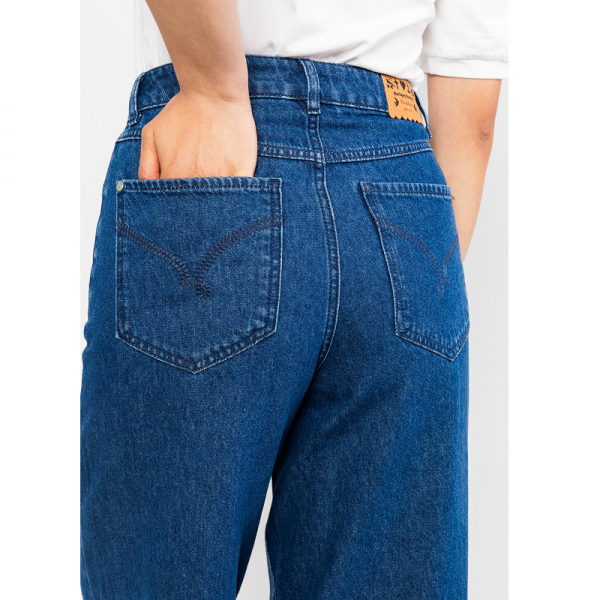 JEAN EN COTON BIO LARGE 7/8 -...