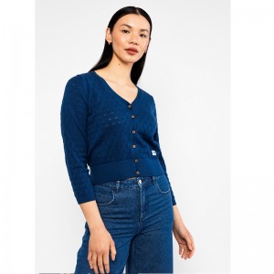 CARDIGAN AJOURE COTON BIO...