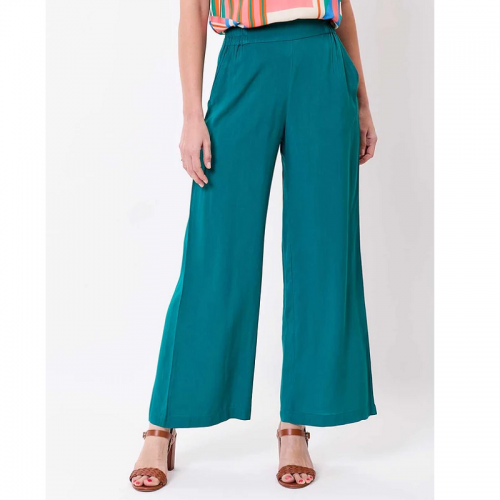 PANTALON ALEXIA VERT ECOVISCOSE - PRINCESSE NOMADE - LE MOUTON A 3 PATTES - 1