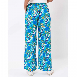 PANTALON ALEXIA IMPRIME SWING BLEU ECOVISCOSE - PRINCESSE NOMADE - LE MOUTON A 3 PATTES - 1 2