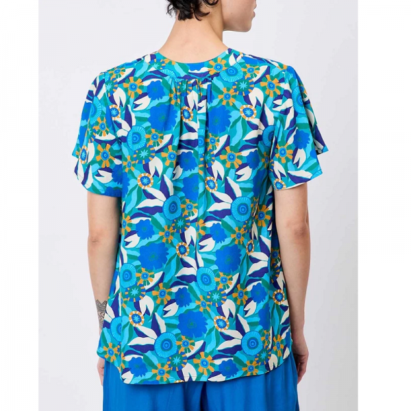 TOP GARY SWING BLEU ECOVISCOSE - PRINCESSE NOMADE - LE MOUTON A 3 PATTES - 2