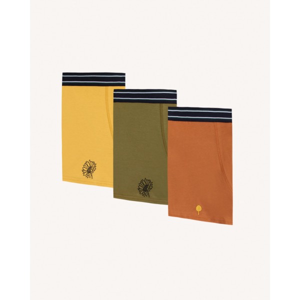 LOT DE 3 BOXERS KAKI / JAUNE /...